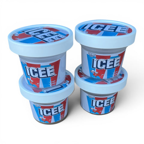 Cherry Icee Ice Cream Jars Plastic Container 3.5 Grams