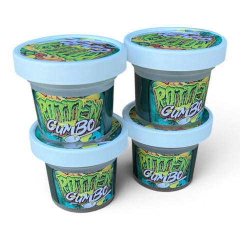 Rotten Gumbo Ice Cream Jars Plastic Container 3.5 Grams