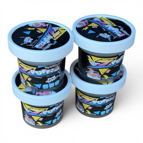 Z Puffz Ice Cream Jars Plastic Container 3.5 Grams
