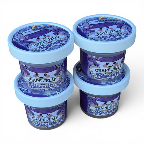 Grape Jelly Biscuits Ice Cream Jars Plastic Container 3.5 Grams