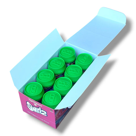 High Tolerance Swirlz 3.5g Soda Can Master Box – 8 Cans