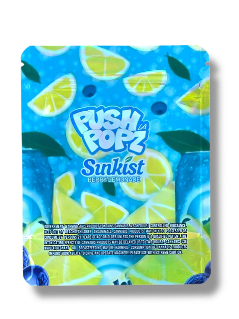 Push Popz Sunkist Berry Lemonade Mylar Bag 3.5 Grams