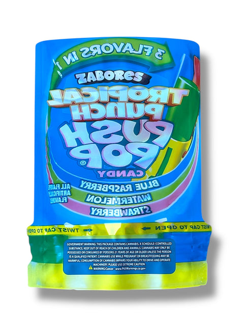Zabores Tropical Punch Push Pop Mylar Bag 3.5 Grams