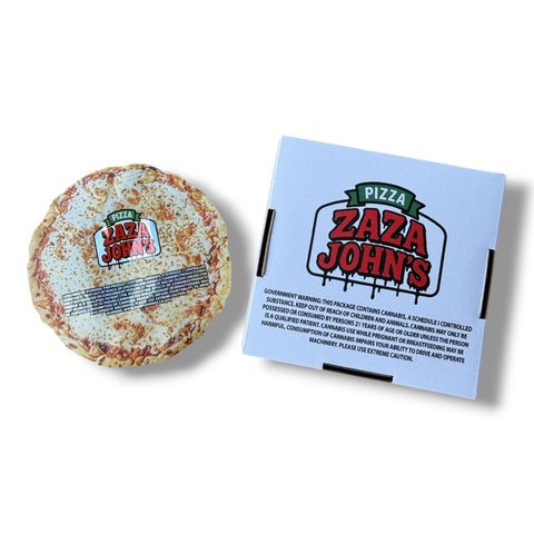 Zaza John's Pizza Box Mylar Bag with Boxes 3.5 Grams