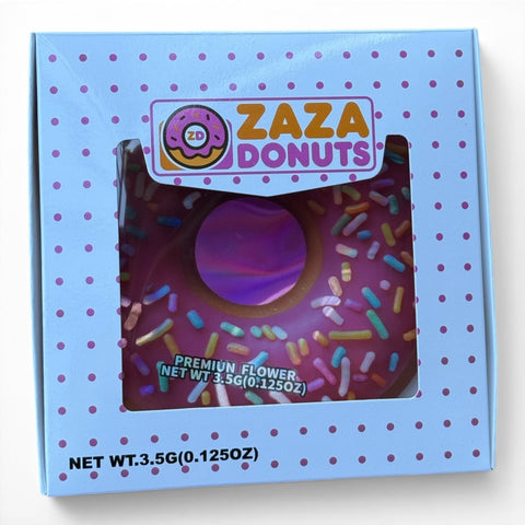 Zaza Donuts Pink 3.5g Mylar Bag & Box Set | Smell Proof Packaging