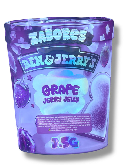 Zabores Grape Jerry Jelly Mylar Bag 3.5 Grams