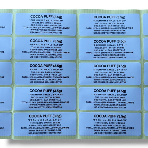 Sprinkles Cocoa Puff Marshmallow (Soft Sticker) With Stickers and Labels Mylar Bag 3.5 Grams