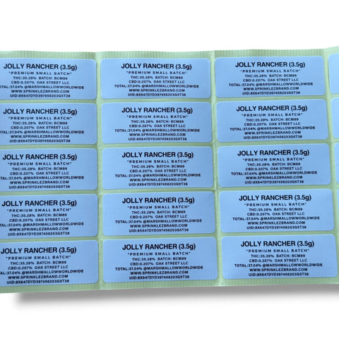 Sprinkles Jolly Rancher Marshmallow (Soft Sticker) With Stickers and Labels Mylar Bag 3.5 Grams