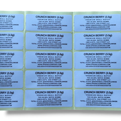 Sprinkles Crunchberry Marshmallow (Soft Sticker) With Stickers and Labels Mylar Bag 3.5 Grams