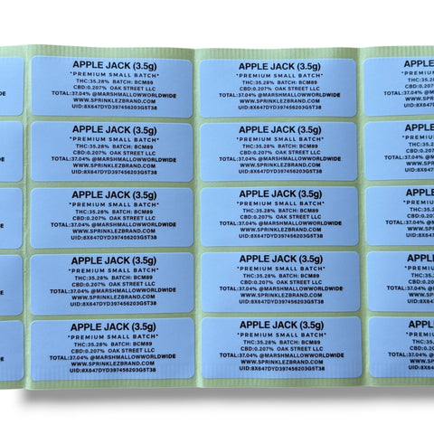Sprinkles Apple Jack Marshmallow (Soft Sticker) With Stickers and Labels Mylar Bag 3.5 Grams