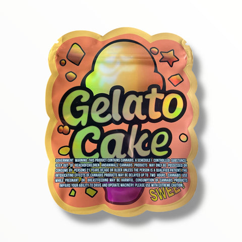 Gelato Cake Shape Mylar Bag 3.5 Grams