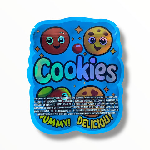 Cookies Shape Mylar Bag 3.5 Grams