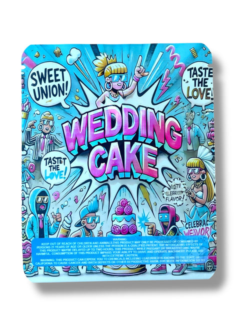 Wedding Cake Mylar Bag 3.5 Grams