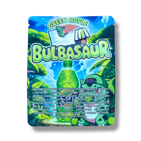 Green Apple Bulbasaur Mylar Bag 3.5 Grams