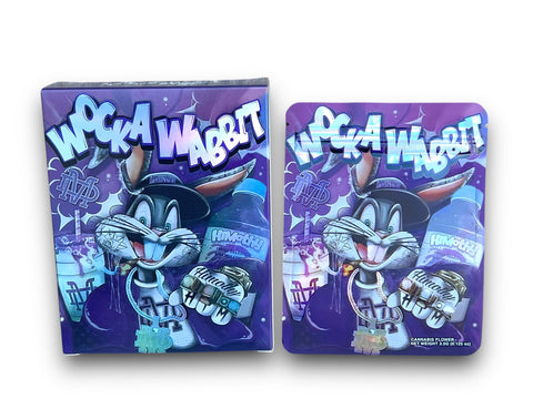 Wocka Wabbit Mylar Bag with Box 3.5 Grams