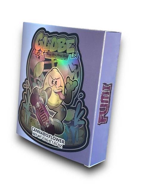 Globe Sesh Mylar Bag with Box 3.5 Grams Die Cut | Xotic Packs