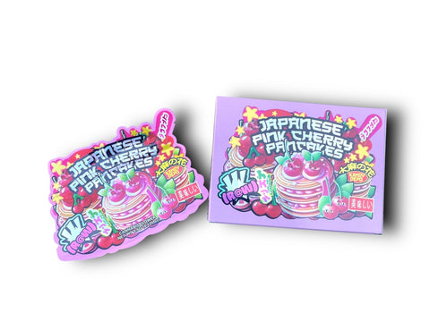 Japanese Pink Cherry Pancakes Mylar Bag with Box 3.5 Grams