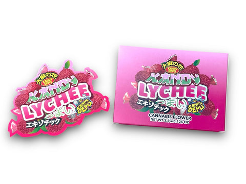 Kandy Lychee Mylar Bag with Box 3.5 Grams