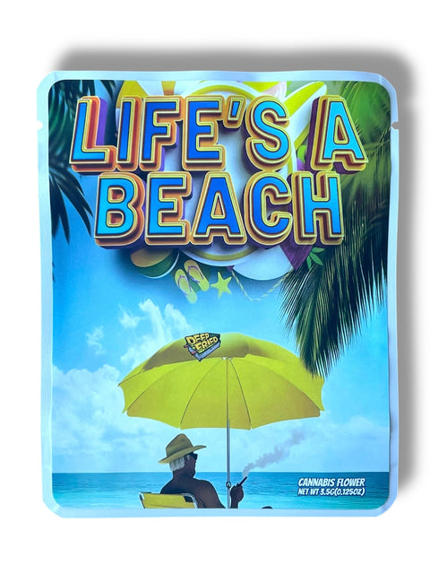Life's a Beach Mylar Bag 3.5 Grams