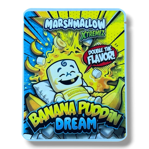 Marshmallow Xtremez Banana Pudding Dream (Soft Sticker) Mylar Bag 3.5 Grams