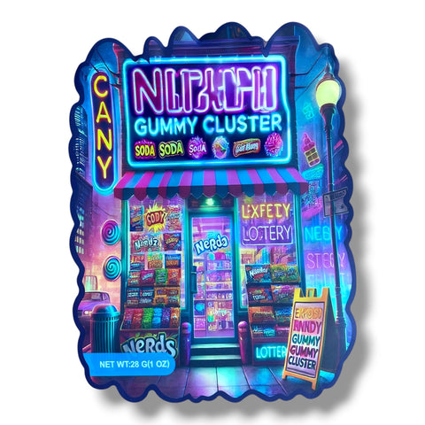 N Gummy Cluster Mylar Bag 1 Ounce