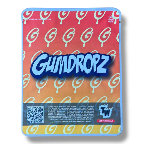 Gumdropz Poppin Pineapple (Soft Sticker) Mylar Bag 3.5 Grams