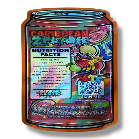 Exotic Caribbean Zplash Mylar Bag 3.5 Grams