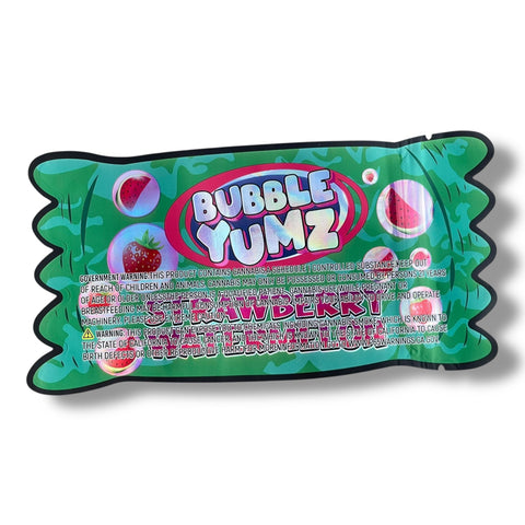 Bubble Yumz Strawberry Watermelon Mylar Bag 3.5 Grams