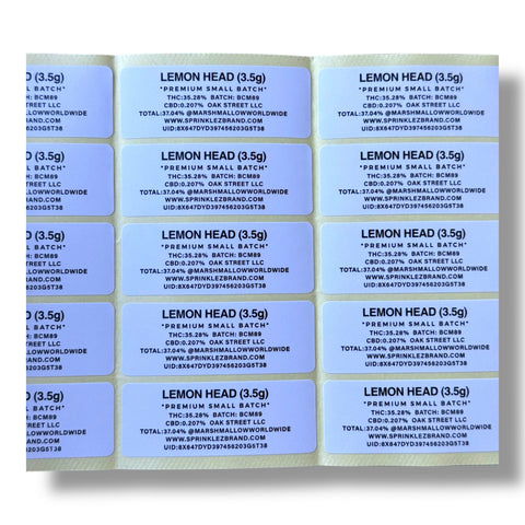 Gumdropz Lemon Head (Soft Sticker) Mylar Bag 3.5 Grams