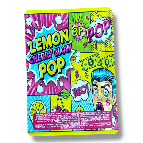 Lemon Cherry Blow Pop Mylar Bags 7 Grams