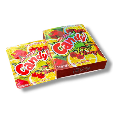 Candy Lemon and Cherry Mylar Bag with Box 3.5 Grams