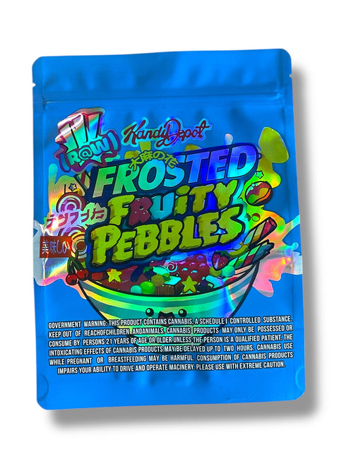 Kandy Depo Frosted F Pebb Mylar Bag 1 Ounce