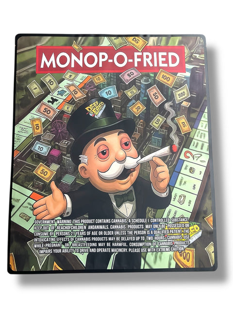 Monop-O-Fried Sticker Mylar Bag 1 Pound