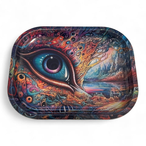 Eyes metal rolling tray