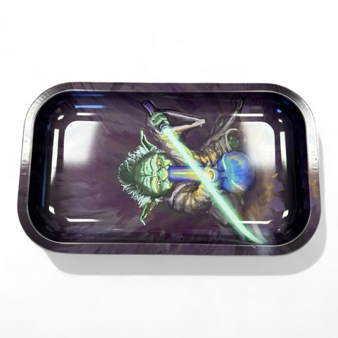 Yoda metal rolling tray