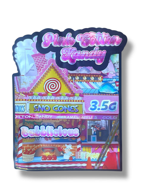 Pink Cotton Candy Mylar Bag 3.5 Grams