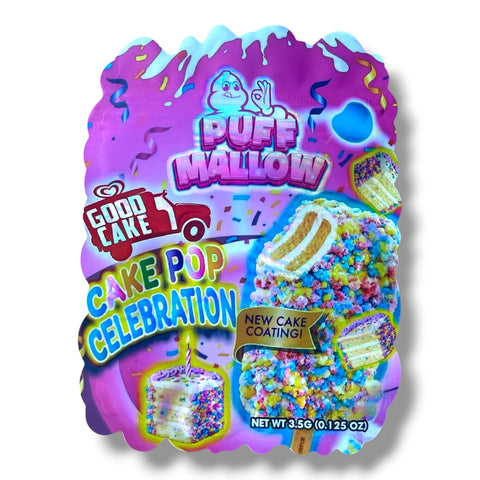 Puff Mallow Cake Pop Celebration Mylar Bag 3.5 Grams