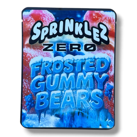 Sprinkles Zero Frosted Gummy Bears (Soft Sticker) Mylar Bag 3.5 Grams