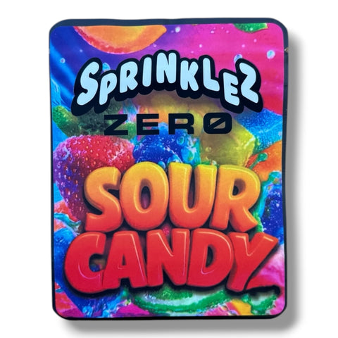 Sprinkles Zero Sour Candy (Soft Sticker) Mylar Bag 3.5 Grams