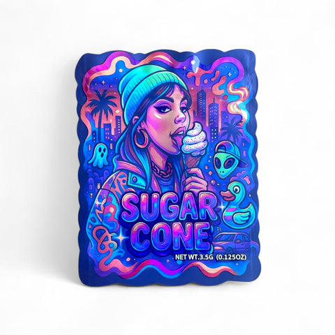 Sugar Cone Mylar Bag 3.5 Grams
