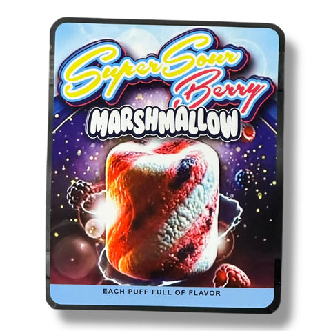 Super Sour Berry Marshmallow (Soft Sticker) Mylar Bag 3.5 Grams
