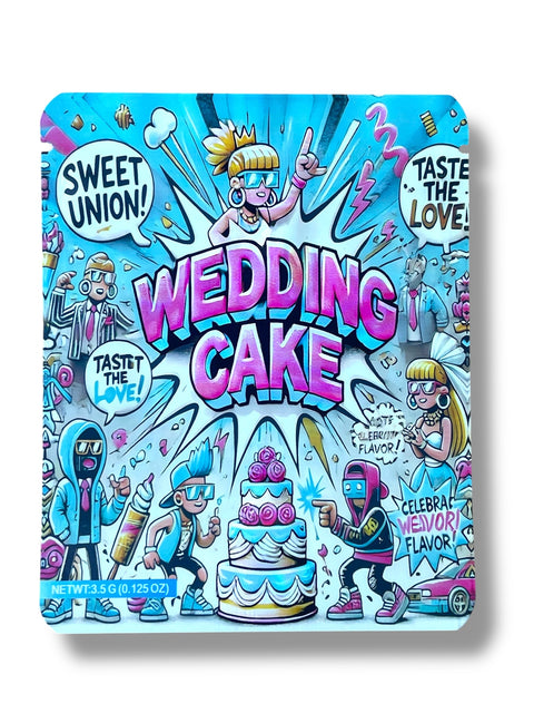 Wedding Cake Mylar Bag 3.5 Grams