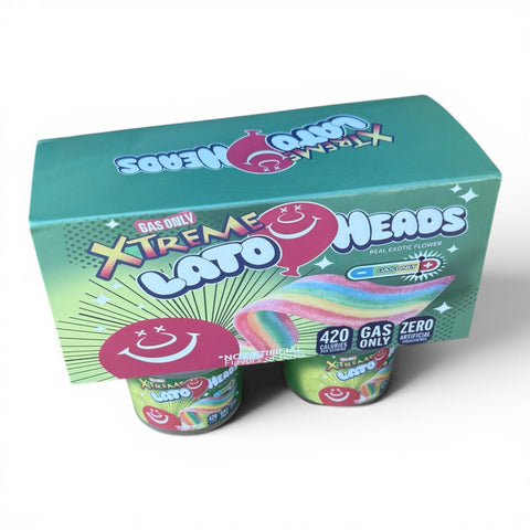 Xtreme Lato Heads Ice Cream Jars Plastic Container 3.5 Grams 