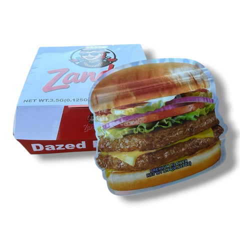 Zandy's 3.5g Mylar Bag & Burger Box Set | Smell Proof Packaging