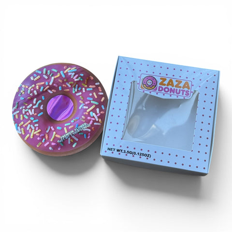 Zaza Donuts Pink 3.5g Mylar Bag & Box Set | Smell Proof Packaging