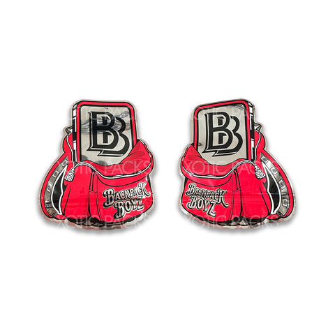 Backpack Boyz Red mylar bags 3.5 grams