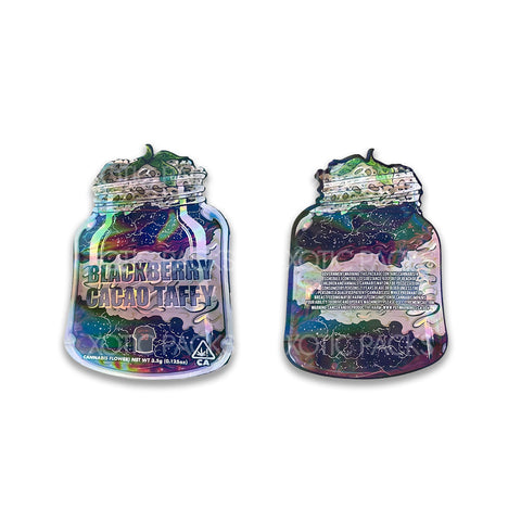 Blackberry Cacao Taffy mylar bags 3.5 grams