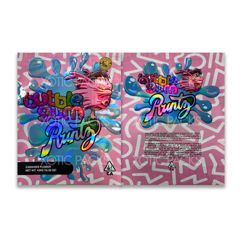 Bubblegum Runtz 1 pound mylar bags