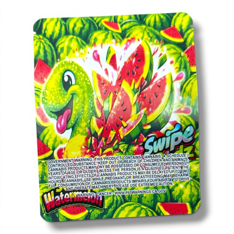 Swipe Budz Sour Watermelon 3.5g Mylar Bag- Packaging