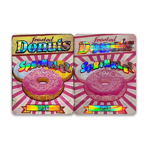 Frosted Donuts Sprinklez mylar bags 3.5 grams